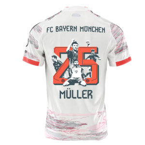 FC Bayern Munich Gostujoči 2025-26 Moški Nogometni dresi Thomas Muller 25