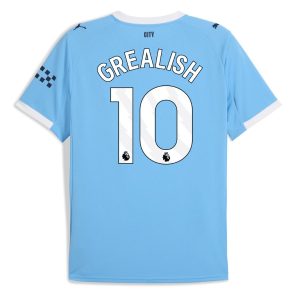 Poceni Moške Nogometnih dresov Manchester City Domači 2025-26 Jack Grealish 10