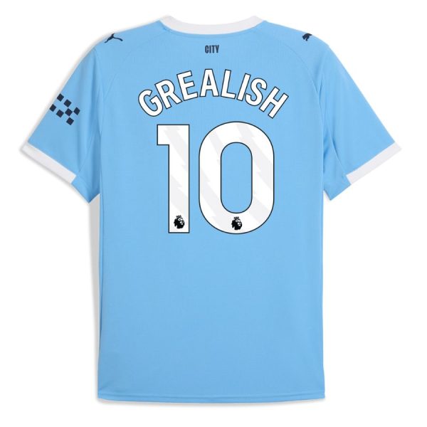 Poceni Moške Nogometnih dresov Manchester City Domači 2025-26 Jack Grealish 10