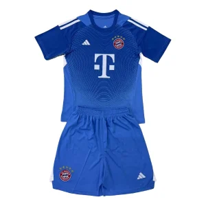 FC Bayern Munich Vratar 2025-26 Otroški Nogometni dresi kompleti Modra