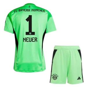 FC Bayern Munich Vratar 2025-26 Otroški Nogometni dresi kompleti Neuer 1