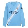 Manchester City Domači 2025-26 Moški Nogometni dresi Dolgi Rokav