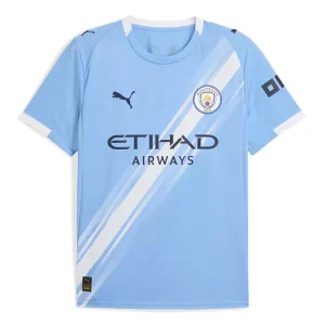 Manchester City Domači 2025-26 Moški Nogometni dresi Kratek Rokav