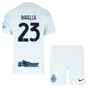 Nogometni dresi za otroke Inter Milan 2025-26 Nicolo Barella 23