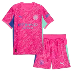 Manchester City Vratar 2025-26 Otroški Nogometni dresi kompleti Rosa
