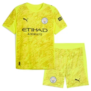 Manchester City Vratar 2025-26 Otroški Nogometni dresi kompleti rumena