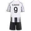 Juventus Domači 2025-26 Otroški Nogometni Dresi kompleti Dusan Vlahovic 9