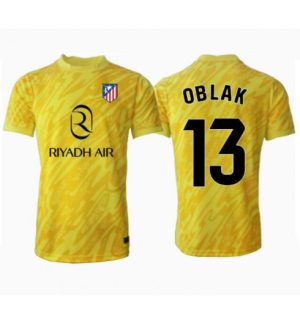 Atletico Madrid Vratar Tretji 2024-25 Moški Nogometni Dresi rumena Jan Oblak 13
