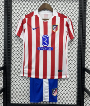 Atletico Madrid Domači 2025-26 Otroški Nogometni Dresi