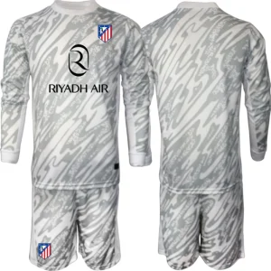 Atletico Madrid Vratar 2024-25 Otroški Nogometni Dresi Dolgi Rokav + Kratke hlače