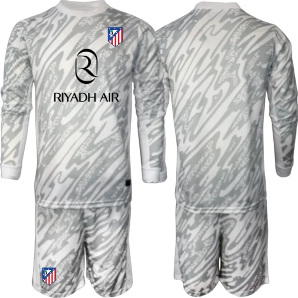 Atletico Madrid Vratar 2024-25 Otroški Nogometni Dresi Dolgi Rokav + Kratke hlače