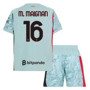 AC Milan Vratar 2025-26 Otroški Nogometni Dresi komplet Mike Maignan 16