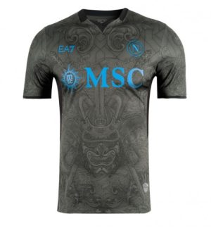 SSC Napoli Tretji 2024-25 Moški Nogometni dresi Črna Kratek Rokav