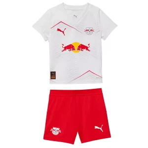 RB Leipzig Domači 2025-26 Otroški Nogometni dresi kompleti za otroke