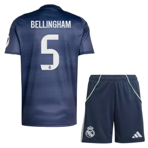 Otroški Nogometni dresi kompleti Real Madrid Gostujoči 2025-26 Jude Bellingham 5