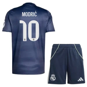 Otroški Nogometni dresi kompleti Real Madrid Gostujoči 2025-26 Luka Modric 10
