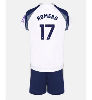 Tottenham Hotspur Domači 2025-26 Otroški dresi komplet Cristian Romero 17