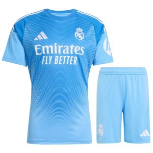 Real Madrid Vratar 2025-26 modra Otroški dresi za nogomet
