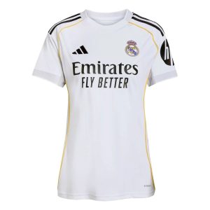 Real Madrid Domači 2025-26 Ženski Nogometni dresi Kratek Rokav