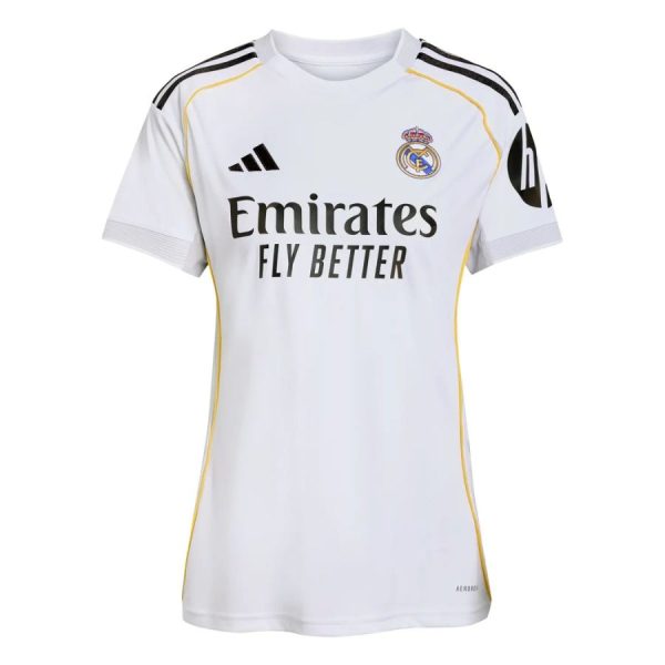 Real Madrid Domači 2025-26 Ženski Nogometni dresi Kratek Rokav