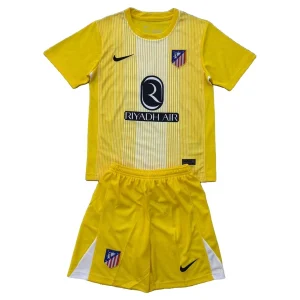 Nogometni dresi za otroke komplet Atletico Madrid Vratar 2025-26 rumena