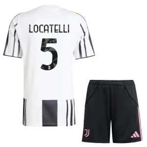 Juventus Domači 2025-26 Otroški Nogometni Dresi kompleti Manuel Locatelli 5