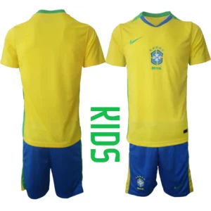 Otroške Nogometnih dresov kompleti Brazilija Domači 2025-26