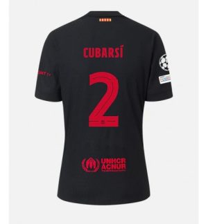 Moške Nogometnih dresov FC Barcelona Gostujoči 2024-25 črna Pau Cubarsi 2