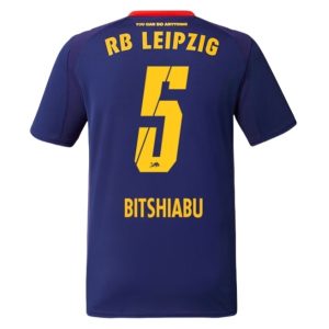 Poceni Bitshiabu #5 Nogometni dresi RB Leipzig Gostujoči 2025-2026 Moški