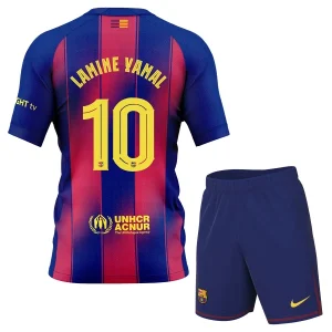 Otroški Dres FC Barcelona Domači 2025-26 Lamine Yamal 10