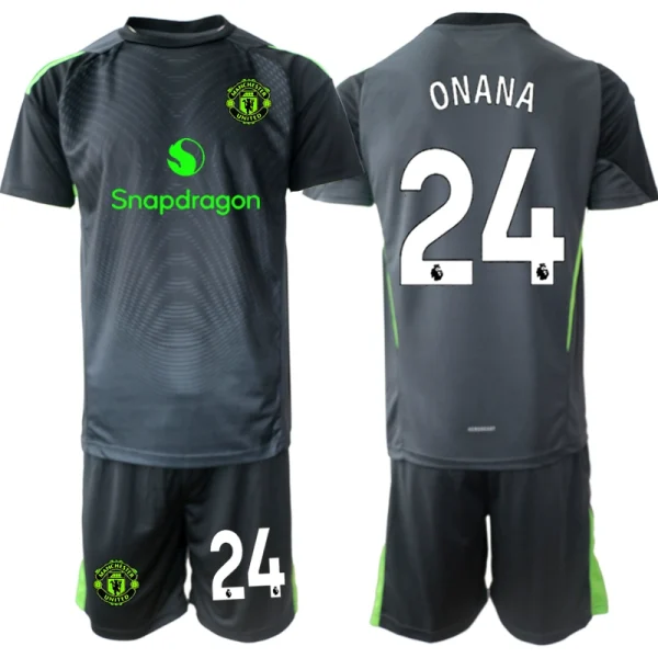 Manchester United Vratar 2025-26 Otroški Nogometni dres Andre Onana 24