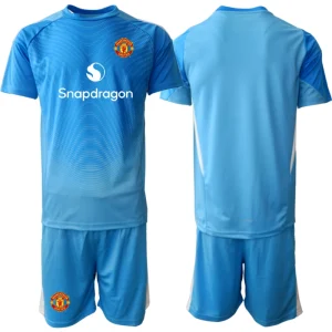 Otroški Dresi za nogomet Manchester United Vratar 2025-26 modra