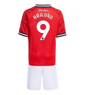 Nogometni dresi za otroke Kompleti Manchester United Domači 2025-26 Rasmus Hojlund 9