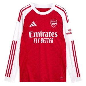 Arsenal Domači 2025-26 L/S Moški Nogometni dresi Dolgi Rokav
