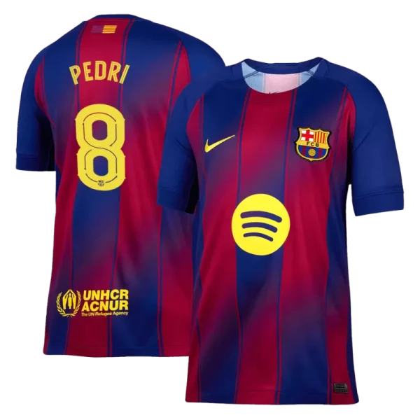 Moški Nogometni dresi FC Barcelona Domači 2025-26 Pedri Gonzalez 8