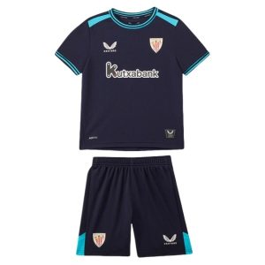 Nogometni dresi za otroke Athletic Bilbao Gostujoči 2025-26 črna