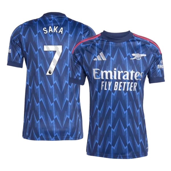 Arsenal Gostujoči Dresi 2025-26 Moški modra Bukayo Saka 7