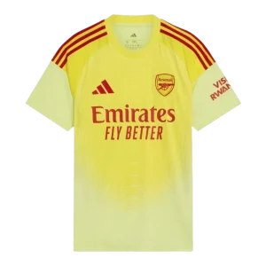 Arsenal Vratar Domači 2025-26 Moški Nogometni dresi rumena