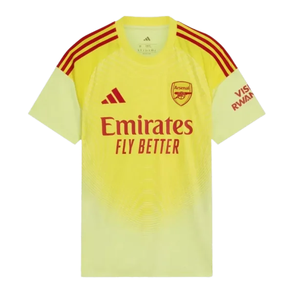 Arsenal Vratar Domači 2025-26 Moški Nogometni dresi rumena