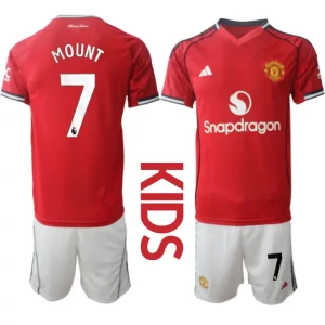 Manchester United Domači 2025-26 Nogometni dresi za otroke Mason Mount 7