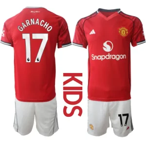 Otroški Manchester United dresi Domači 2025-26 Alejandro Garnacho 17