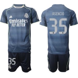 Poceni Nogometni dresi Real Madrid Gostujoči 2025-26 Raúl Asencio 35