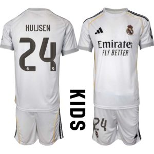 Nogometni dresi za otroke Real Madrid Domači 2025-26 Dean Huijsen 24