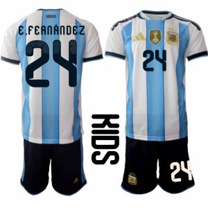 Nogometni dres Argentina Enzo Fernández #24 Domači SP 2026