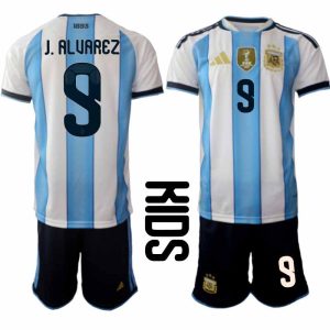 Argentina Otroški dresi Domači SP 2026 Julián Alvarez 9