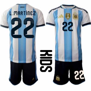 Nogometni dres Argentina Lautaro Martínez #22 Domači SP 2026