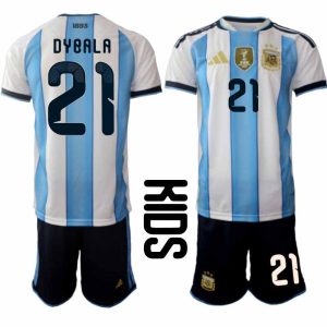 Argentina Otroški dresi Domači SP 2026 Paulo Dybala 21