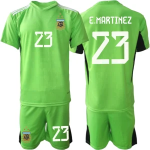 Otroški nogometni dresi Argentina 2025-26 - Zelen komplet Martinez