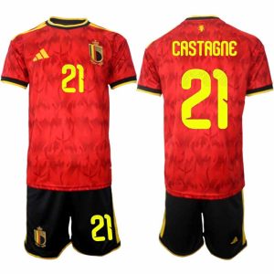 Belgija Domači SP 2026 Timothy Castagne #21 Nogometni dresi kompleti