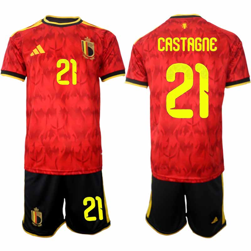 Belgija Domači SP 2026 Timothy Castagne #21 Nogometni dresi kompleti